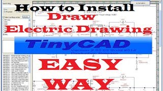 TinyCAD Replace of AutoCAD how to install tinyCAD draw drawing within minutes Autodesk easyway [upl. by Still864]