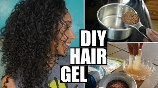 DIY FLAXSEED HAIR GEL FOR CURLY HAIR [upl. by Howlan341]