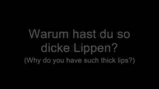 Oomph  Wer schön sein will muss leiden Lyrics w English Translation [upl. by Ttirb]