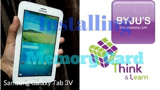 How to Install Byjus Memory Card on TabletSmartphone [upl. by Abbotson]