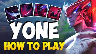 HOW TO PLAY YONE MIDTOP FOR BEGINNERS  YONE Guide Season 11  League of Legends [upl. by Elesig]