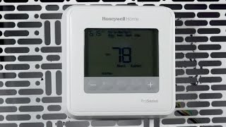 How to program schedules on the T4 Pro thermostat  Resideo [upl. by Fagen]