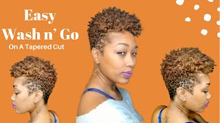 Wash n Go for Tapered Cut  Adell’s Natural Hair Salon [upl. by Aeslek]