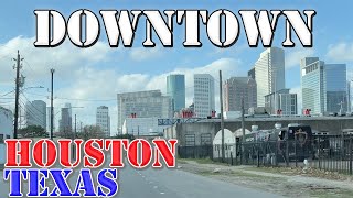 Houston  Texas  4K Downtown Drive [upl. by Larianna]