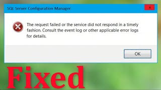 How To Fix The Request Failed Or The Service Did Not Respond In a Timely Fashion Windows 1087 [upl. by Cyprio258]