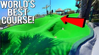 The BEST Mini Golf Course Ever  Crazy Hole In Ones [upl. by Oina]