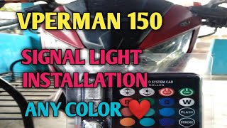 VPERMAN 150 SIGNAL LIGHT INSTALLATION ANY COLOR [upl. by Hobbs]