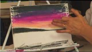 Oil Pastel Techniques  Using Pastels on Canvas [upl. by Azenav]