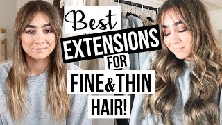 BEST EXTENSIONS FOR FINE amp THIN HAIR [upl. by Ricky]