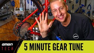 5 Minute Gear Adjust  How To Set Up Your Mountain Bike Gears Correctly [upl. by Hett]