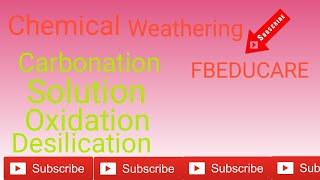 Chemical Weathering CarbonationOxidationSolutionPart II [upl. by Enisamoht880]