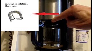 comment réparer une cafetière électrique entartré [upl. by Stubstad]