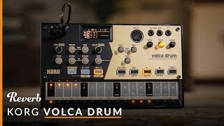 Korg Volca Drum Digital Percussion Synthesizer  Reverb Demo Video [upl. by Moreno]