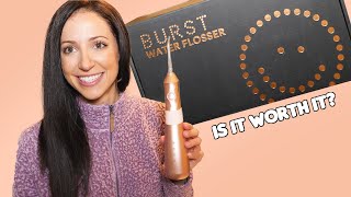 Dental Hygienist Reviews BURST Water Flosser [upl. by Crandale]