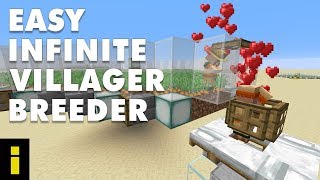 Easy Infinite Villager Breeder For Minecraft Tutorial [upl. by Atcele]