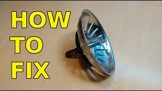 HOW TO FIX kitchen sink stopper plug  odd way [upl. by Okiek]