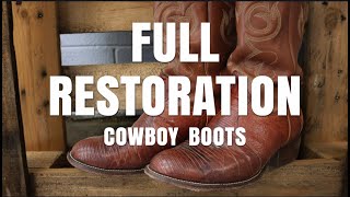 Cowboy Boot Restoration  Nocona Boots Get a Makeover [upl. by Ahlgren572]