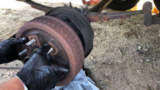 How to Change Campertrailer Brakes [upl. by Hevak]