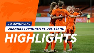 Highlights OranjeLeeuwinnen  Duitsland 2422021 [upl. by Kresic]