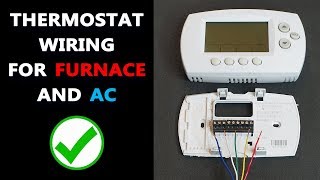 Basic Thermostat Wiring  How to Wire HVAC Thermostat [upl. by Dauf]