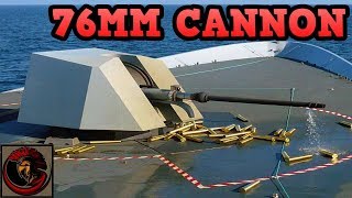 OTO Melara 76mm Cannon  ITALIAN NAVAL FIREPOWER [upl. by Aral]