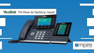 How to factory reset a Yealink T54W [upl. by Digdirb865]