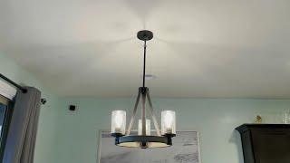 How to Install Kichler 3Light Chandelier [upl. by Tarr]