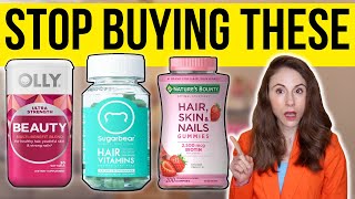 THE TRUTH ABOUT HAIR SKIN AND NAIL VITAMINS  Dermatologist [upl. by Edaj]