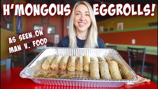 HUMONGOUS DOZEN EGGROLLS CHALLENGE  Man V Food [upl. by Arahk]