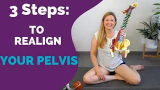 3 steps to realign your pelvis [upl. by Deanna]