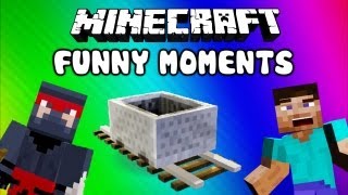 Minecraft Funny Moments  Minecart Fun Scaring Delirious w Ghasts Fails Epic NOOB Adventures [upl. by Acir]