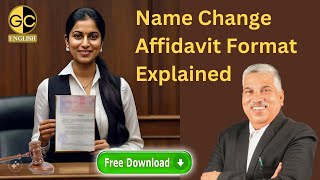 Name Change Affidavit Latest Format 2024 Download [upl. by Zenia632]