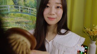 Soothing Hair Brushing amp Scalp Massage💛 ASMR [upl. by Dolly]