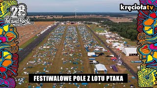 Festiwalowe pole z lotu ptaka [upl. by Etem533]