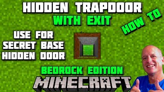 How To Make a HIDDEN TRAPDOOR in Minecraft [upl. by Eillam]