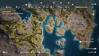 Assassins Creed Odyssey Bandit Camps Locations Map  No Commentary [upl. by Sane973]