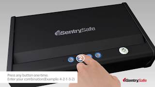 SentrySafe Pistol Safes  Program User Codes [upl. by Jacenta]