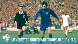 Manchester United Win European Cup vs SL Benfica 1968  British Pathé [upl. by Ynnel]