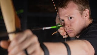 How To SHOOT A TRADITIONAL BOW amp ARROW For The First Time Beginners Guide [upl. by Nager695]