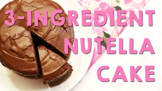 Nutella Cake  Peachy Bunny Bakes  YUM Desserts [upl. by Aieka82]