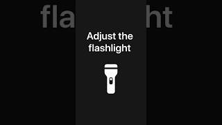 Adjust flashlight brightness on iPhone — Apple Support [upl. by Hayifas]