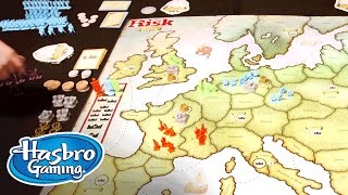 How to Play Risk Europe  Hasbro Gaming [upl. by Anneyehc]