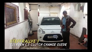 Citroen C3 clutch change quick guide [upl. by Ahsakal897]