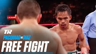 Manny Pacquiao vs David Diaz  FREE FIGHT [upl. by Ayotel]