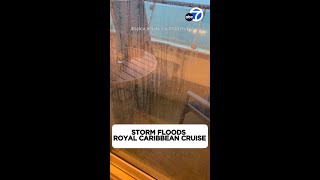 Storm floods Royal Caribbean Cruise [upl. by Notwen]