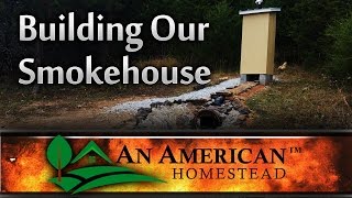 Living Off Grid Building Our Smokehouse [upl. by Louanne]