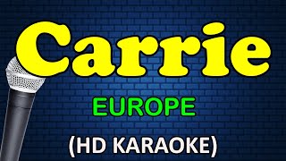 CARRIE  Europe HD Karaoke [upl. by Gavra]