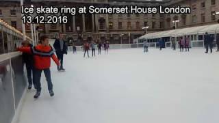 Somerset House ice skate ring [upl. by Nylanna377]