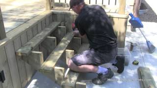 How To Build A Deck  6 Stairs amp Hand Rail [upl. by Orose]