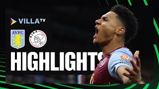 HIGHLIGHTS  Aston Villa 40 Ajax [upl. by Aleen844]